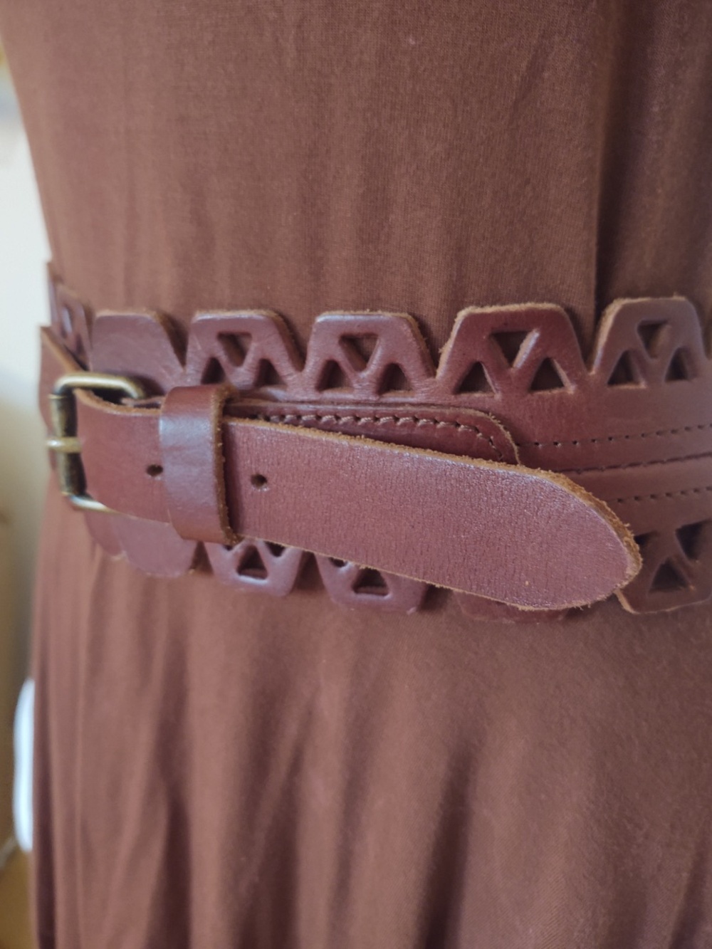 VTG G. Hensler Saddle Leather Corset Belt 30 - 33 inches - Picture 3 of 9